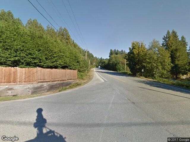 Street View image from Halfmoon Bay, British Columbia 