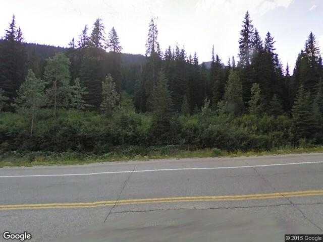 Street View image from Rogers Pass, British Columbia 