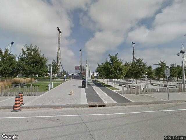 Street View image from East Bayfront, Ontario