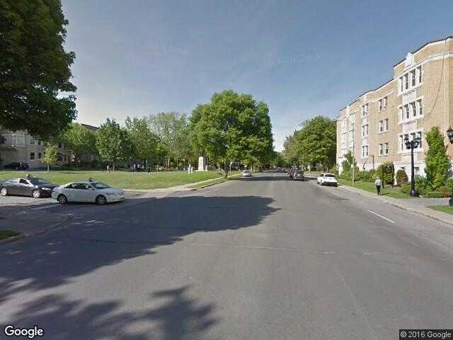 Street View image from Westmount, Quebec