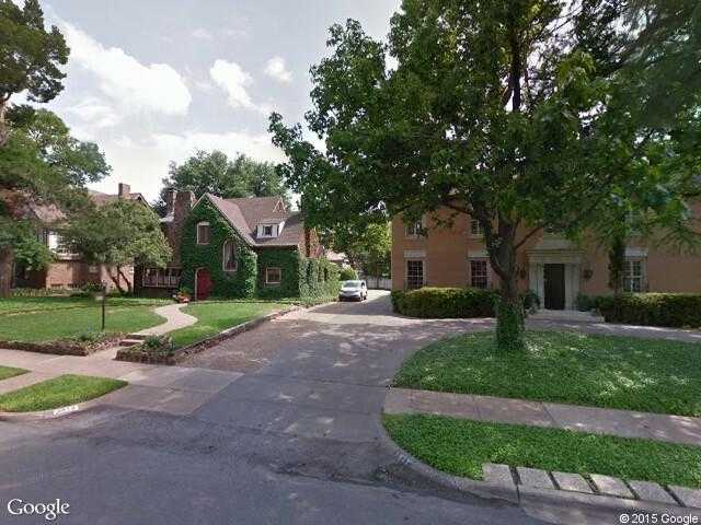Street View image from Highland Park, Texas
